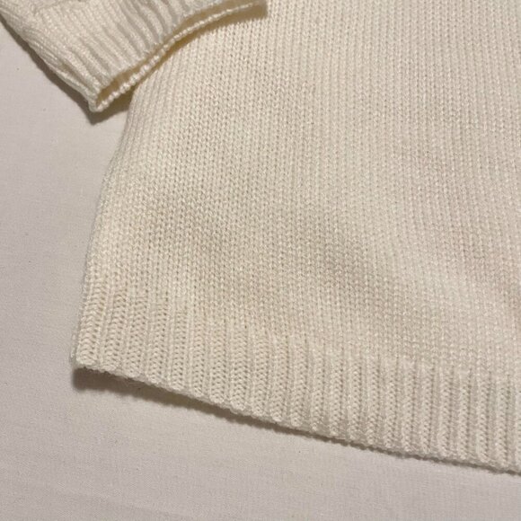 Vintage Karen Scott Cable Knit Sweater Womens Large Made in Hong Kong - Picture 10 of 16